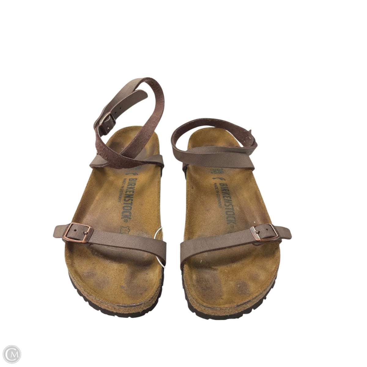 Sandals Flats By Birkenstock In Brown, Size: 7