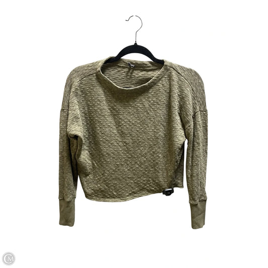 Top Long Sleeve By Anthropologie In Green, Size: Xxs