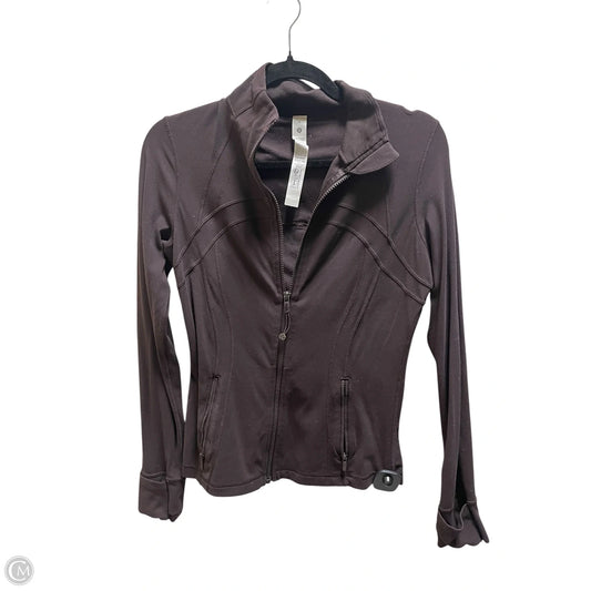 Athletic Jacket By Lululemon In Brown, Size: 8