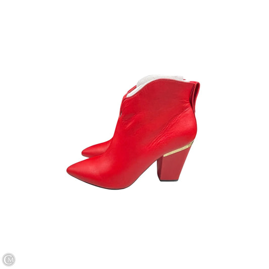 Boots Ankle Heels By 1.state In Red, Size: 9