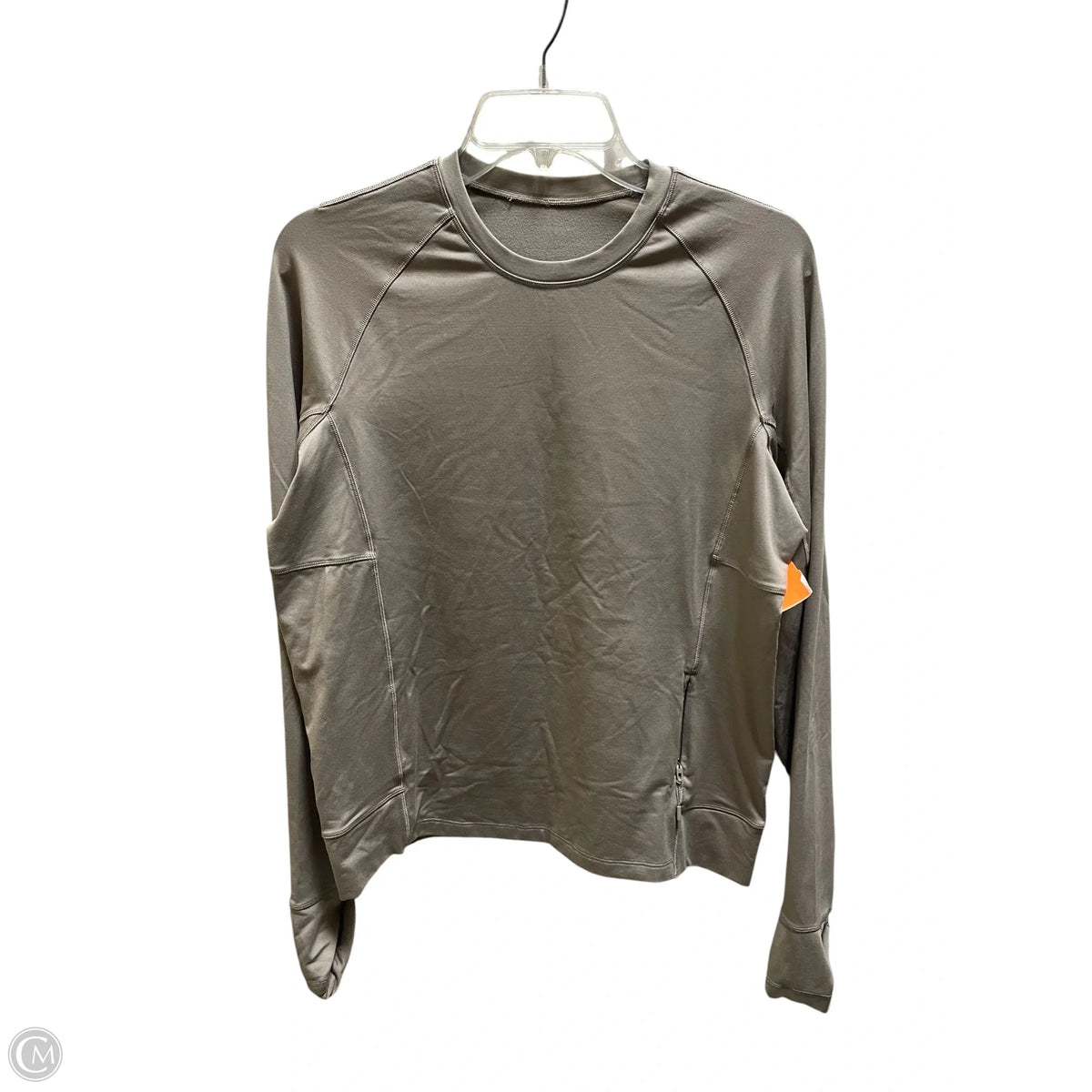 Athletic Top Long Sleeve Collar By Lululemon In Brown, Size: S