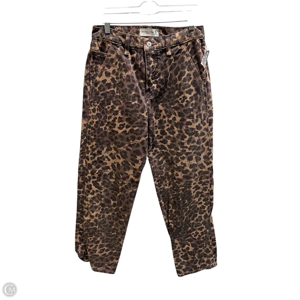 Jeans Wide Leg By Abercrombie And Fitch In Animal Print, Size: 0