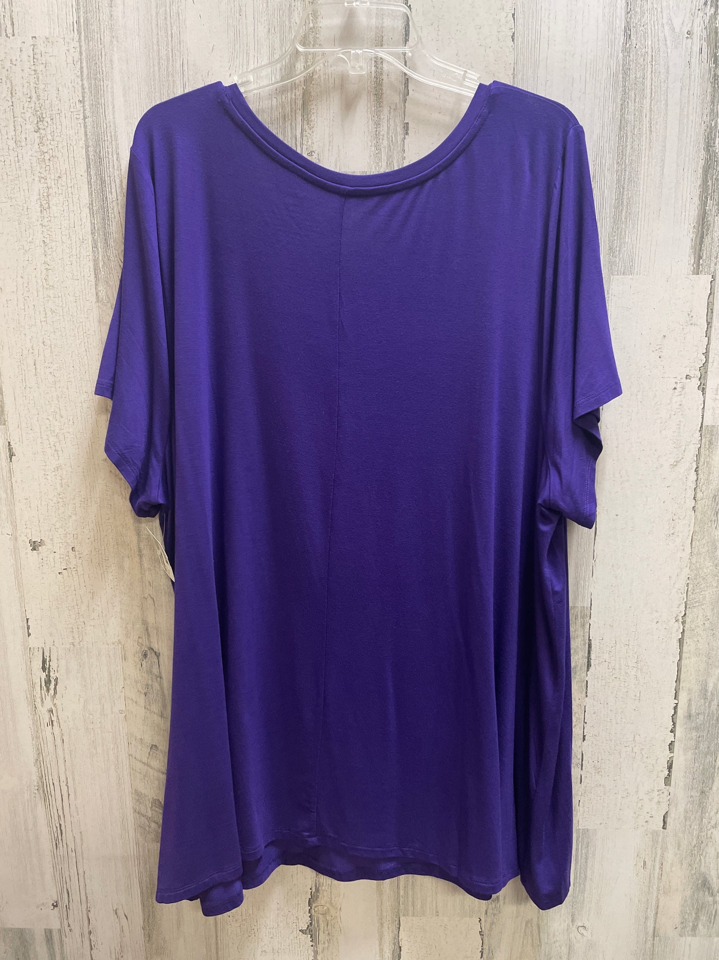 Top Short Sleeve By Lane Bryant In Purple, Size: 3x