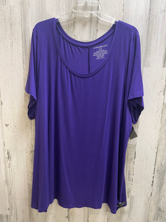 Top Short Sleeve By Lane Bryant In Purple, Size: 3x