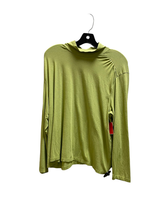 Top Long Sleeve By Talbots In Green, Size: 1x