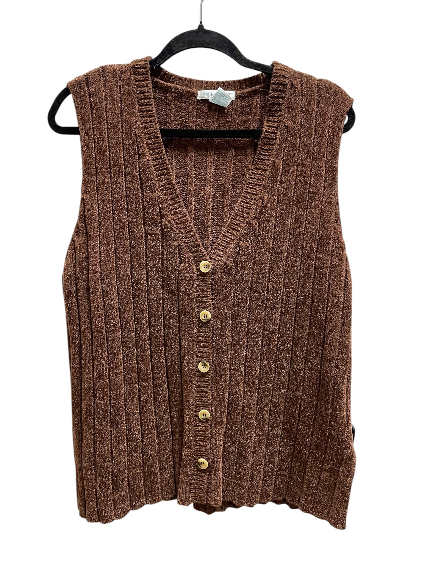 Vest Sweater By Jamie Scott In Brown, Size: M