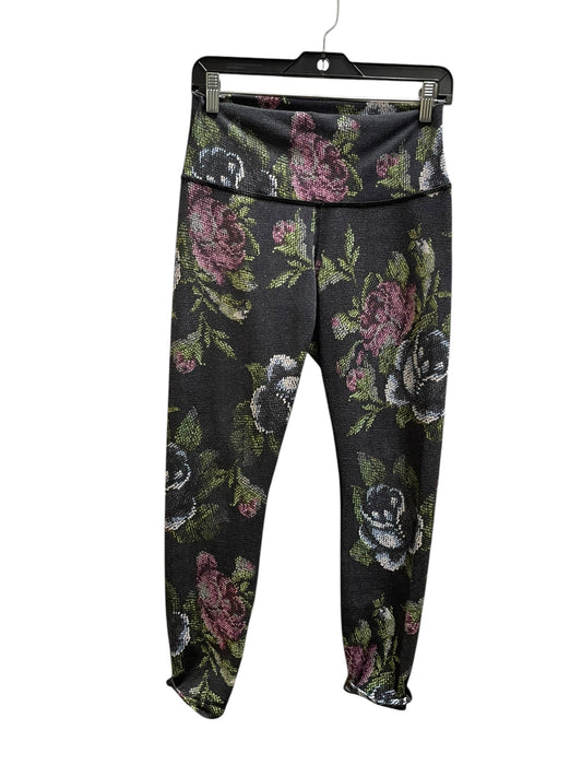 Athletic Leggings By Lululemon In Floral Print, Size: 8