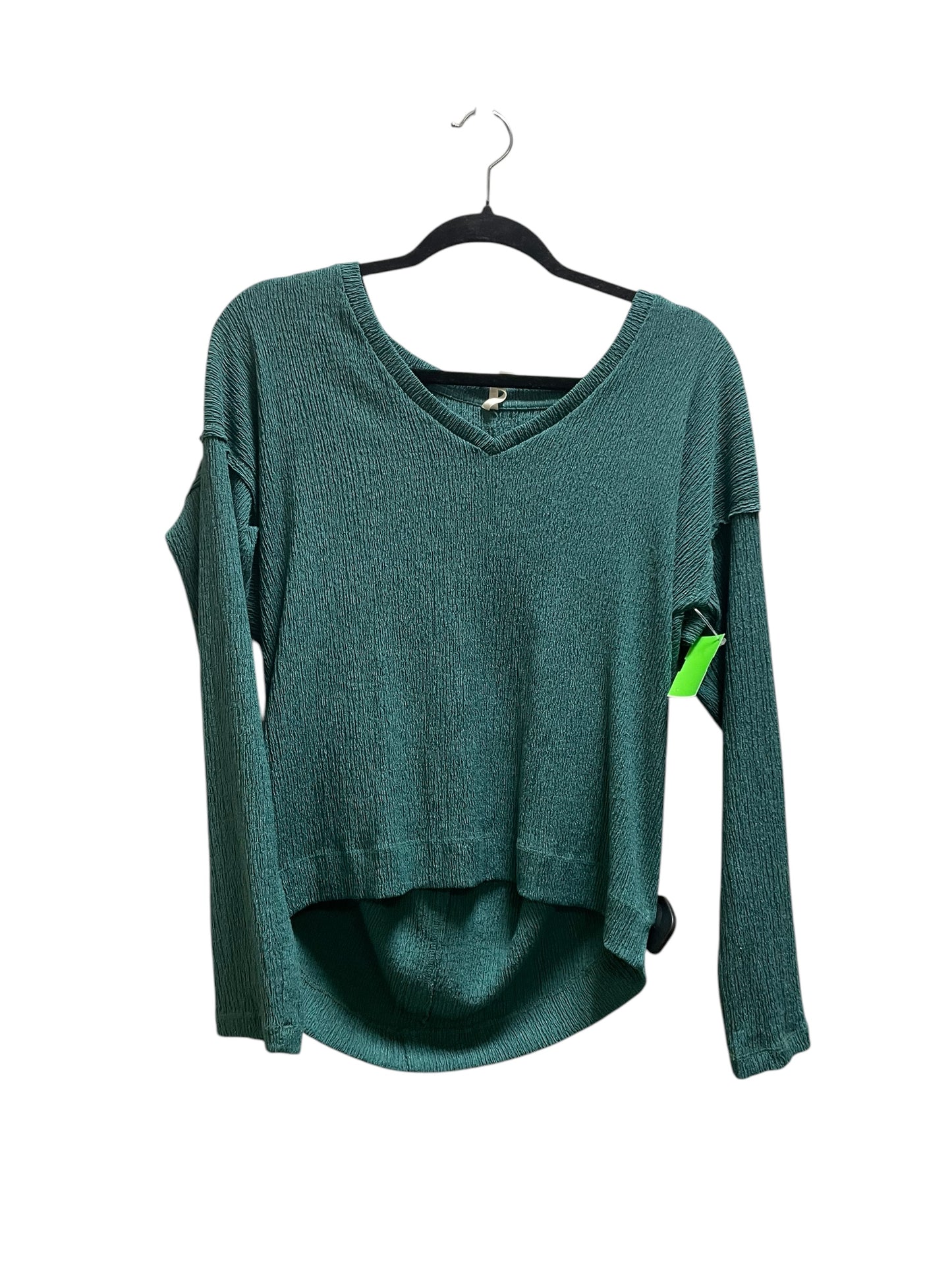 Top Long Sleeve By Anthropologie In Green, Size: S