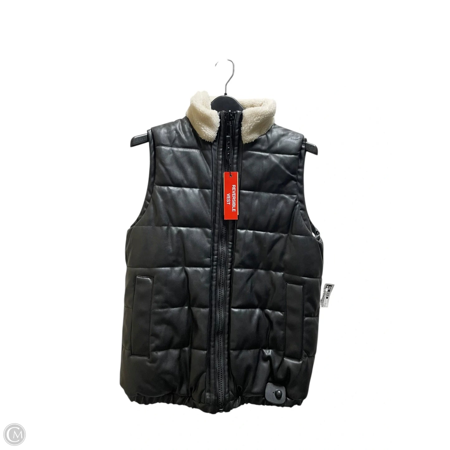 Vest Designer By Rebecca Minkoff In Black, Size: M