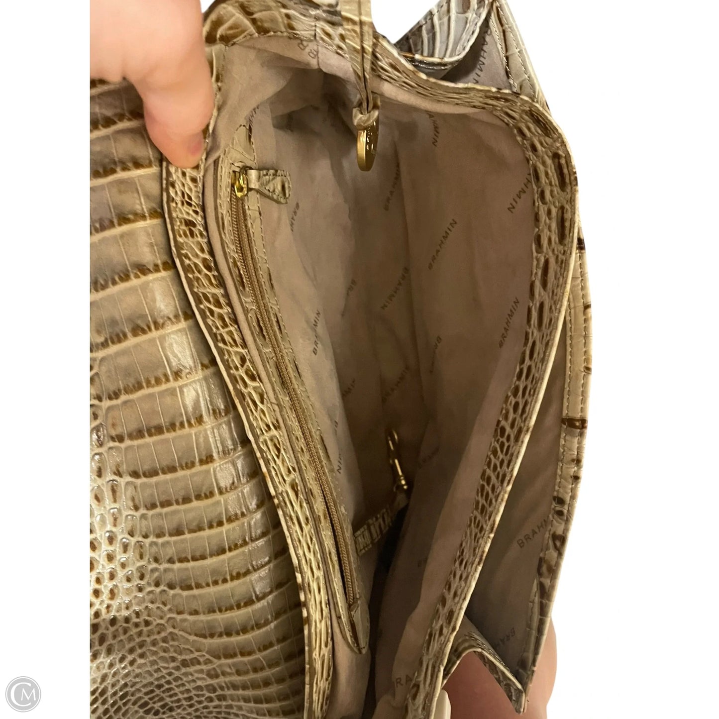 Handbag Designer By Brahmin, Size: Medium