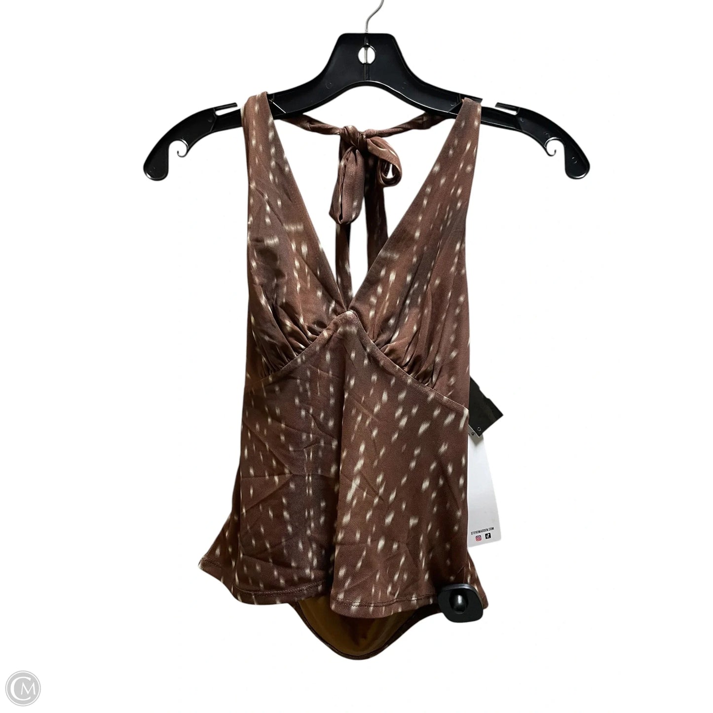 Top Sleeveless By Madden Girl In Brown, Size: M