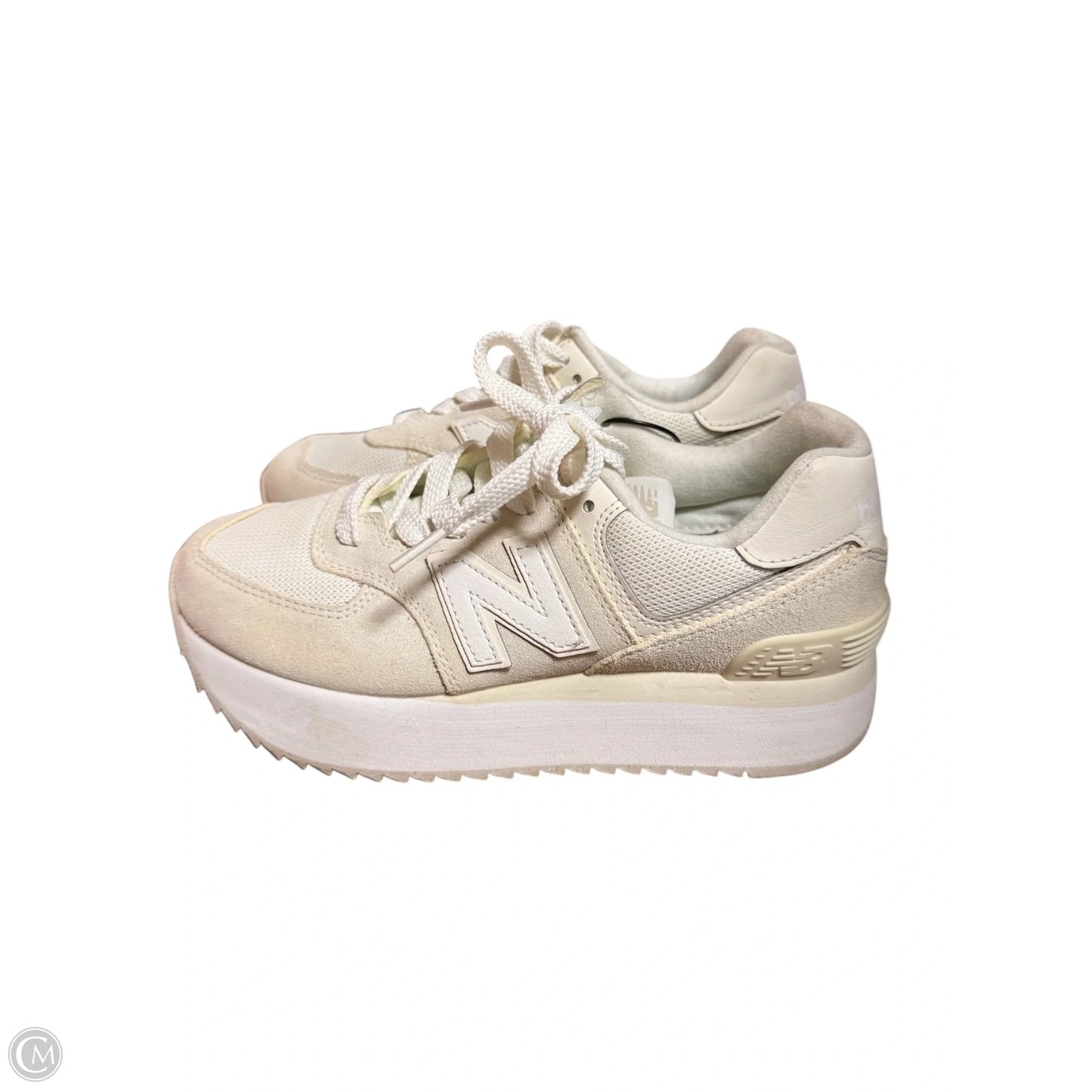 Shoes Sneakers By New Balance In Cream, Size: 8