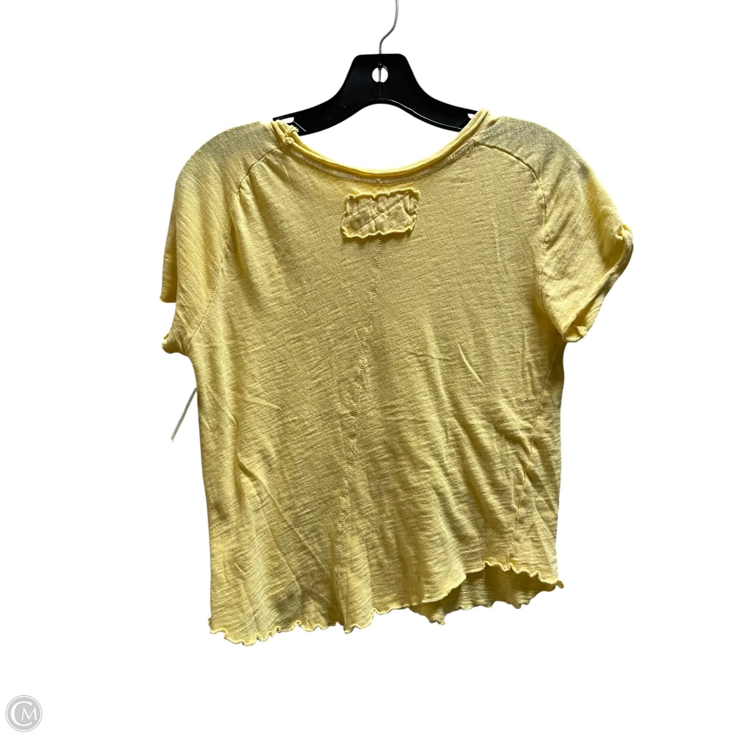 Top Short Sleeve By We The Free In Yellow, Size: L