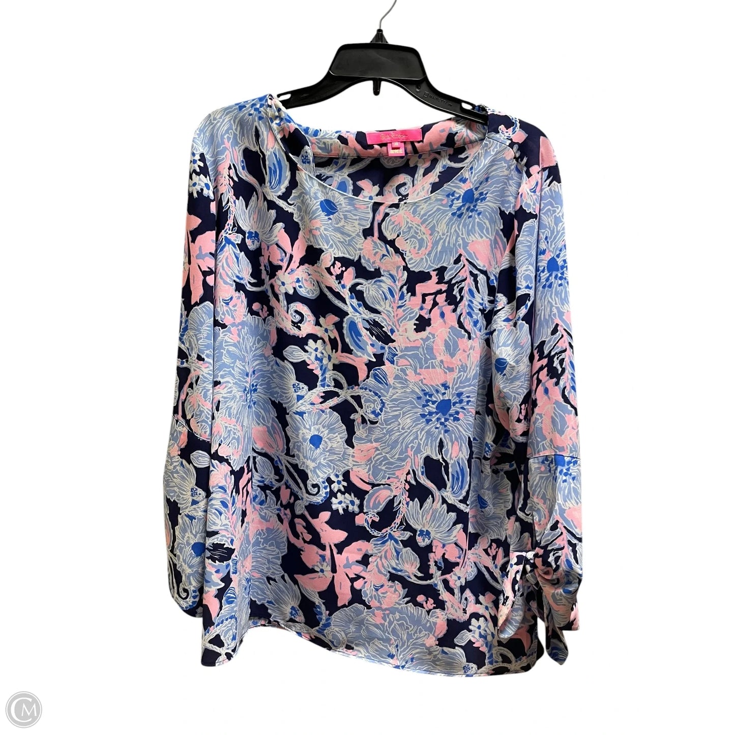 Top Long Sleeve Designer By Lilly Pulitzer In Blue, Size: Xl