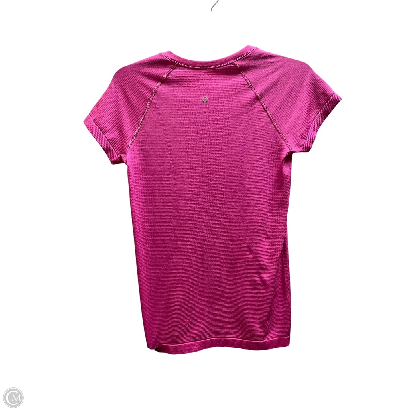 Athletic Top Short Sleeve By Lululemon In Pink, Size: 6