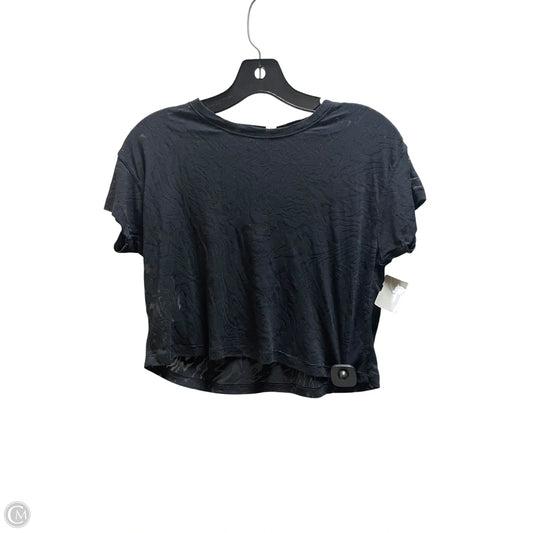Top Short Sleeve By Lululemon In Black, Size: 2