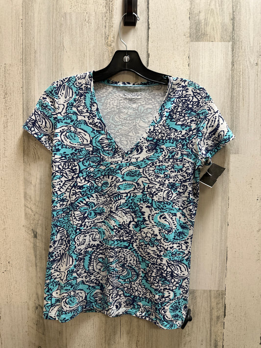 Blue Top Short Sleeve Lilly Pulitzer, Size Xs