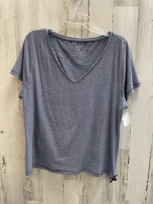 Blue Top Short Sleeve J. Crew, Size 2x