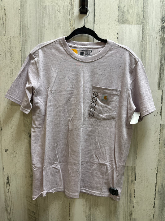 Purple Top Short Sleeve Carhartt, Size M