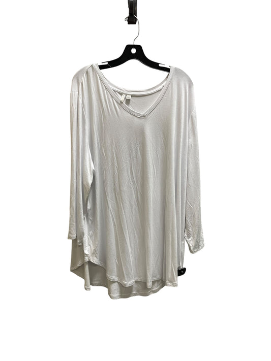 Top Short Sleeve By Cato In White, Size: 3x