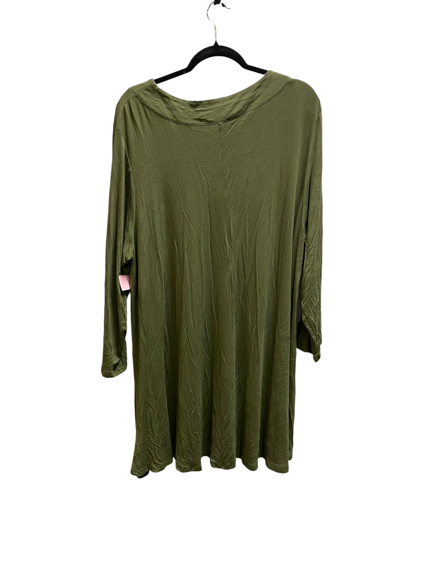 Top Long Sleeve By Clothes Mentor In Green, Size: 4x