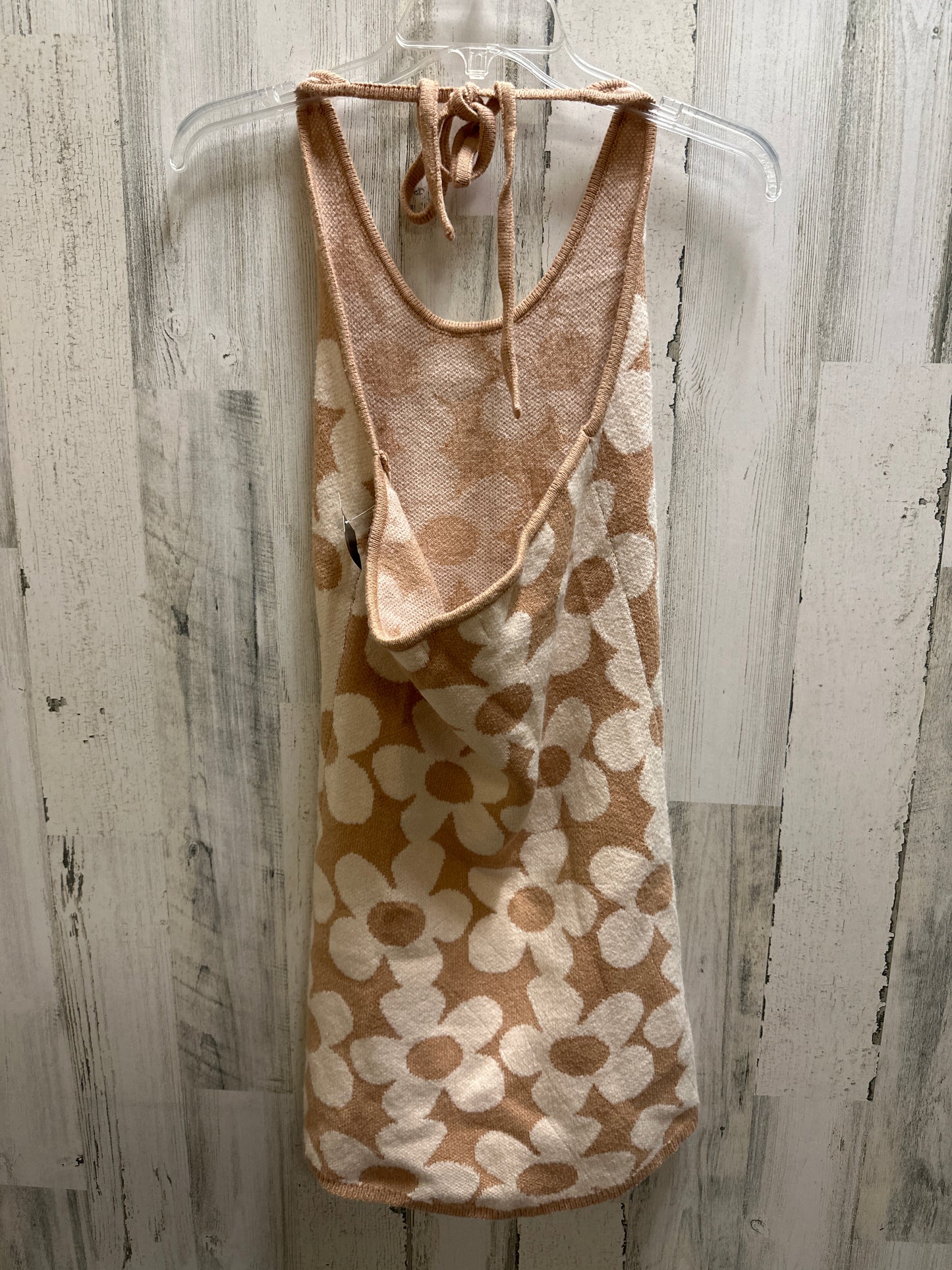 Beige Dress Casual Midi Pink Lily, Size S