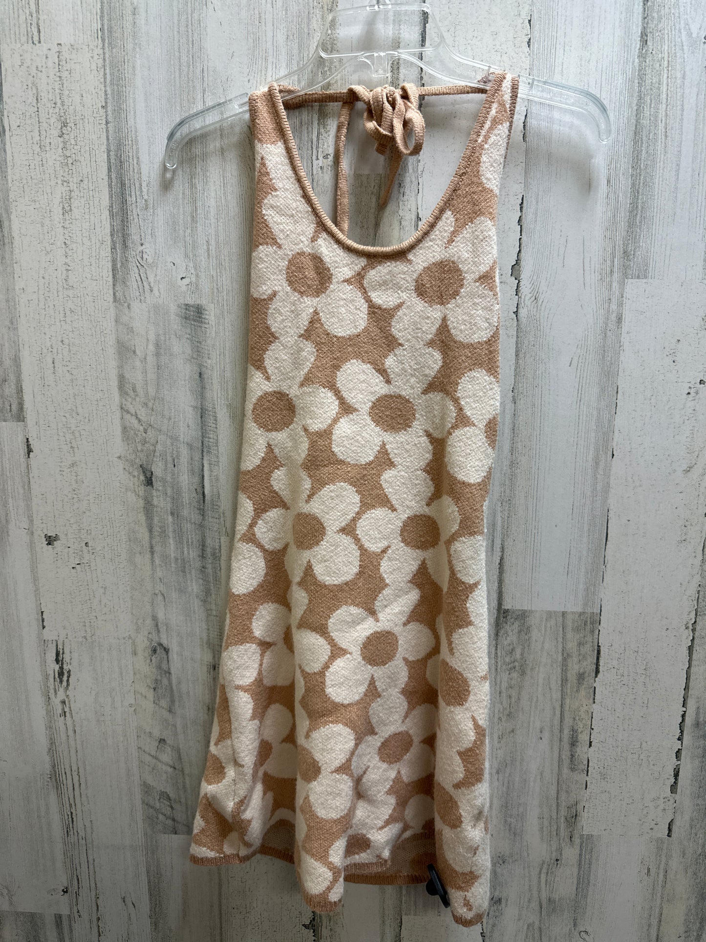 Beige Dress Casual Midi Pink Lily, Size S