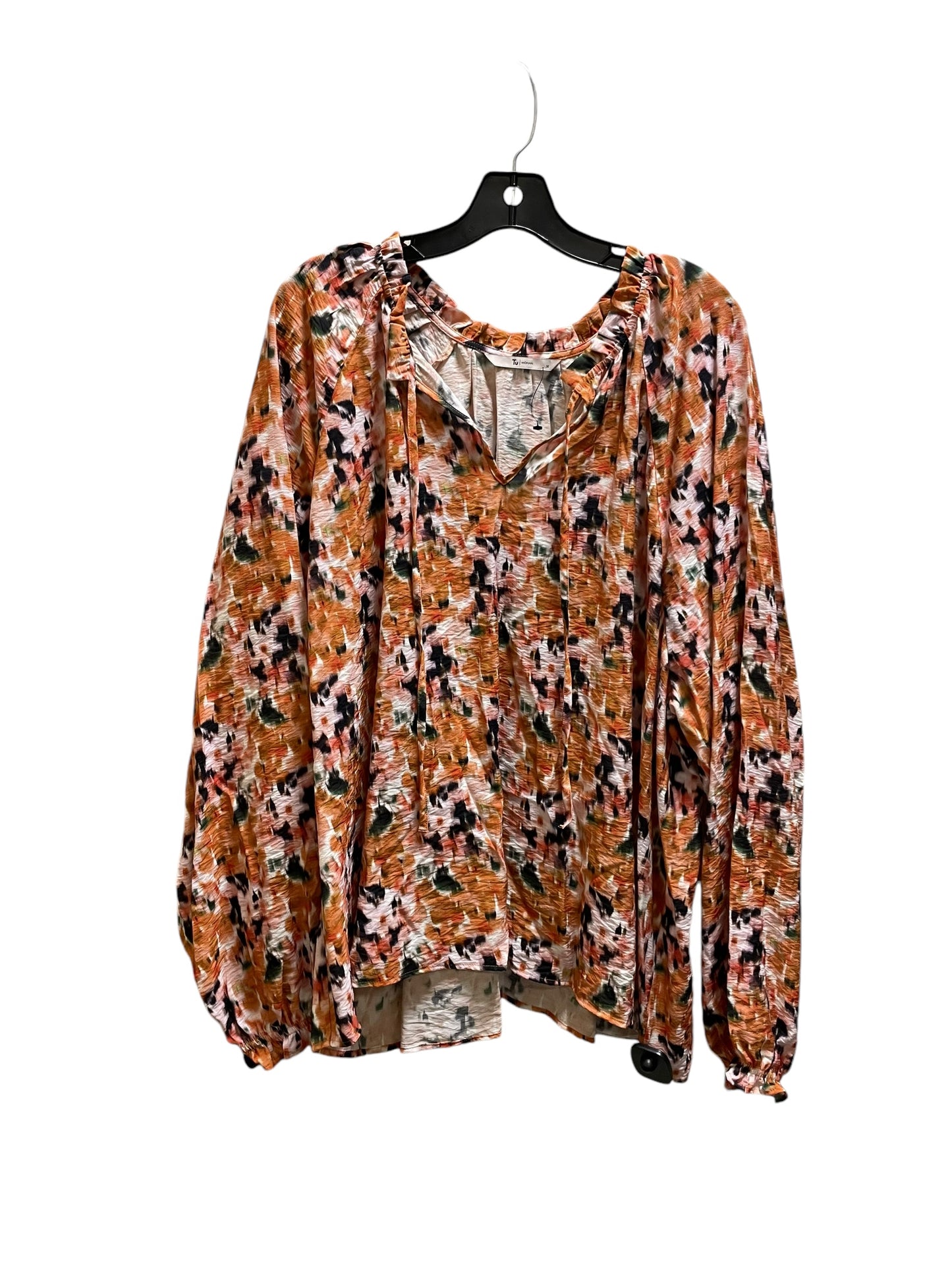 Top Long Sleeve By Clothes Mentor In Multi-colored, Size: 4x