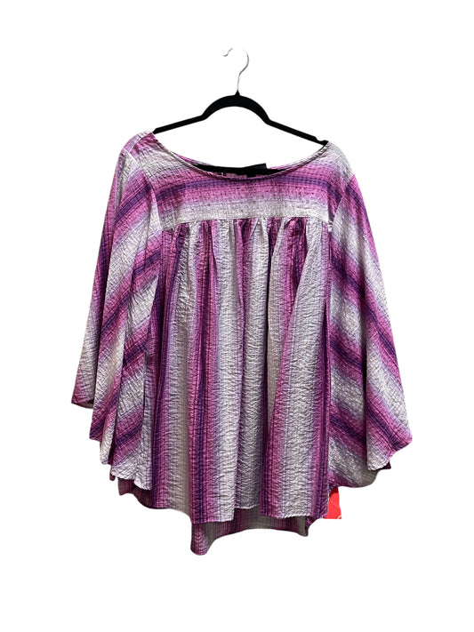 Top Long Sleeve By Lane Bryant In Purple, Size: 3x