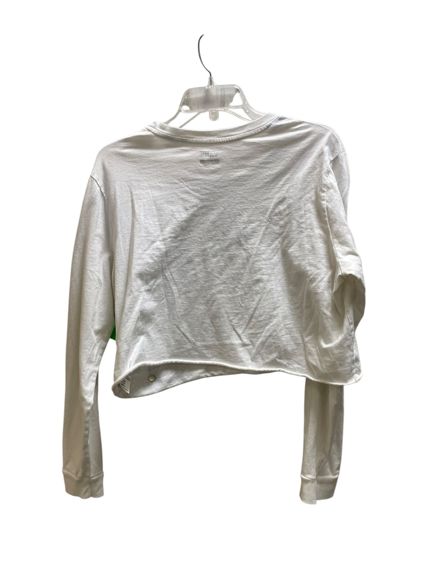 Top Long Sleeve By Vans In White, Size: Xl