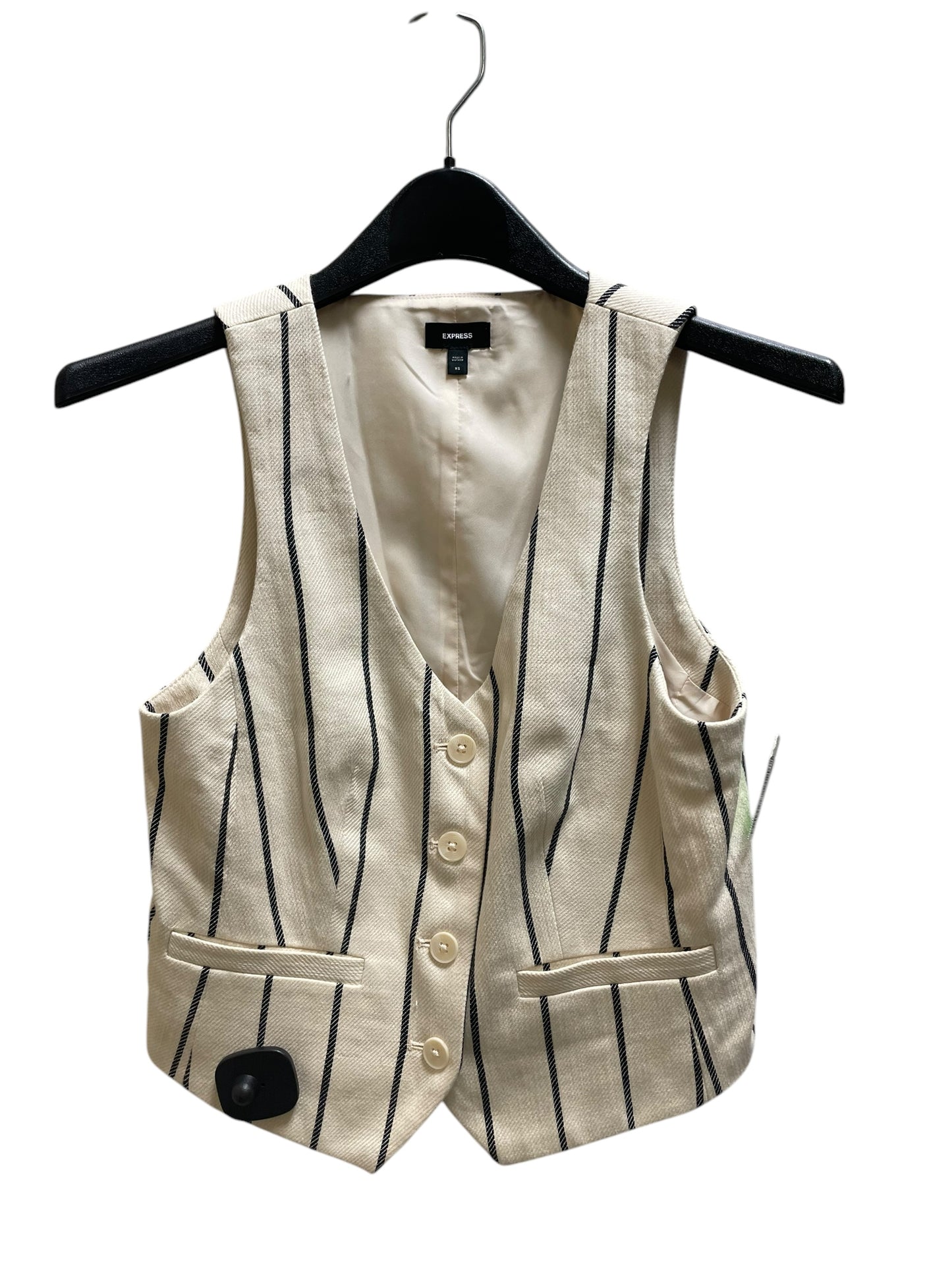 Vest Other By Express In Striped Pattern, Size: Xs