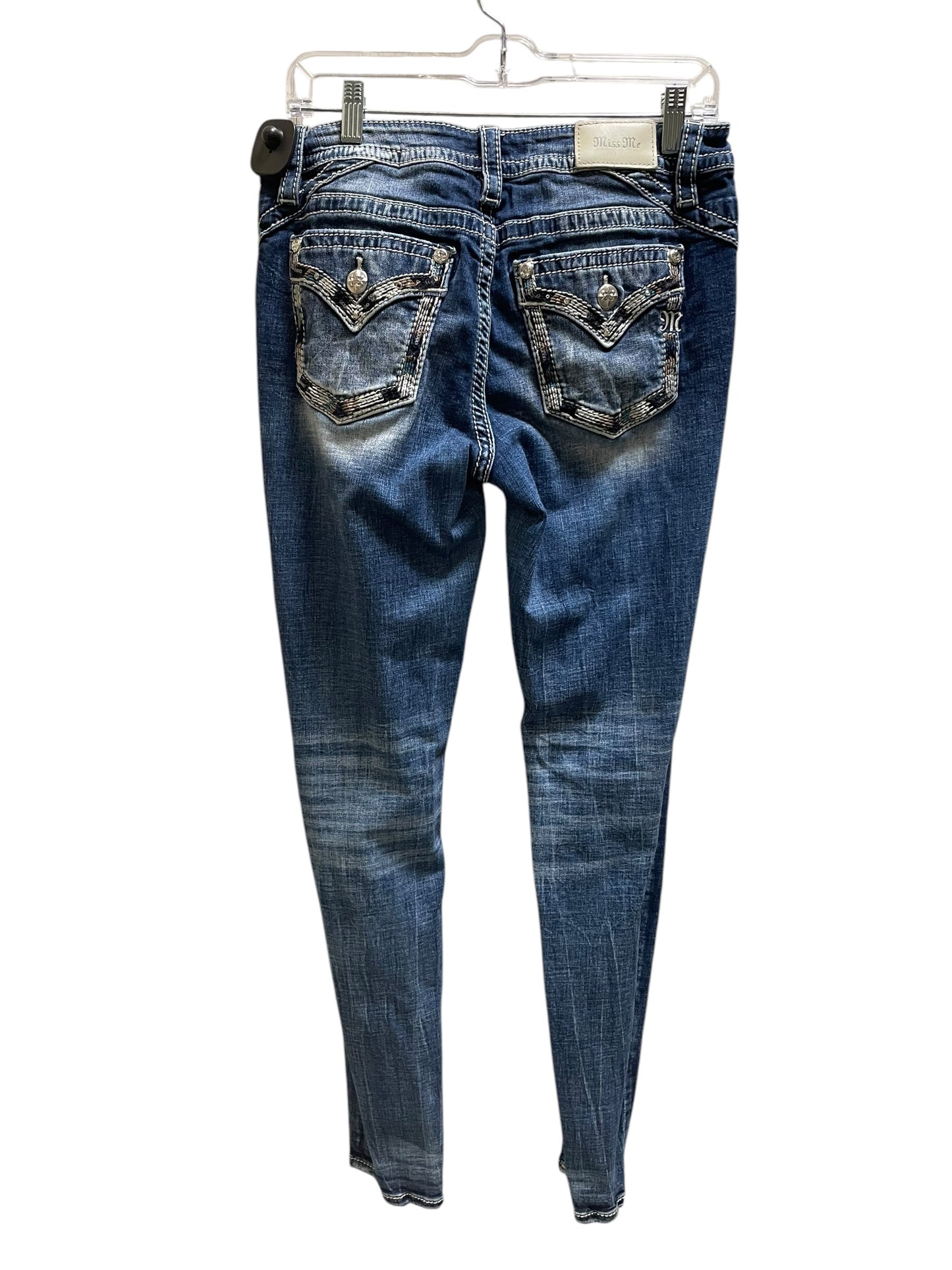 Jeans Skinny By Miss Me In Blue, Size: 8