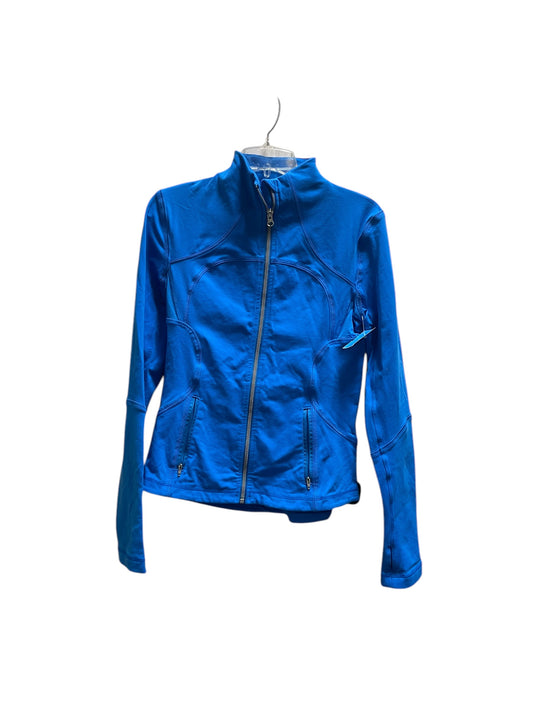 Athletic Jacket By Lululemon In Blue, Size: 8