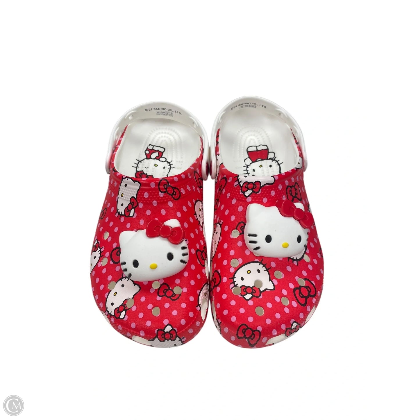 Shoes Flats By Crocs In Red, Size: 9