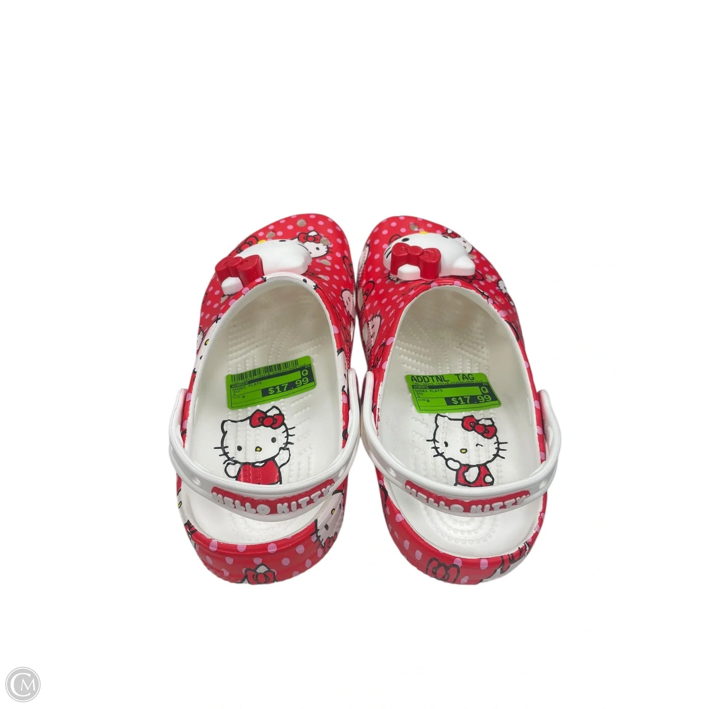 Shoes Flats By Crocs In Red, Size: 9