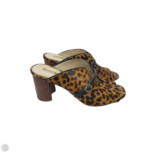Shoes Heels Block By Louise Et Cie In Animal Print, Size: 8.5