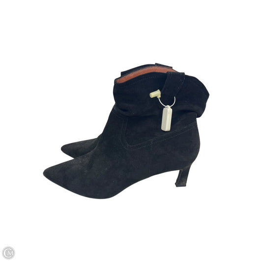 Boots Ankle Heels By Clothes Mentor In Black, Size: 10