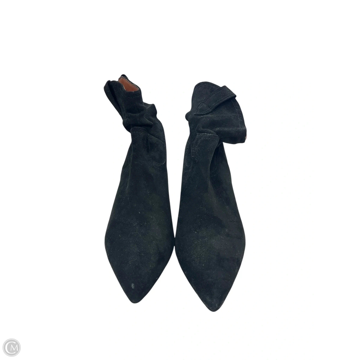 Boots Ankle Heels By Clothes Mentor In Black, Size: 10