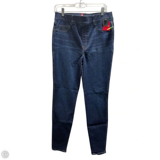 Jeans Straight By Spanx In Blue Denim, Size: L