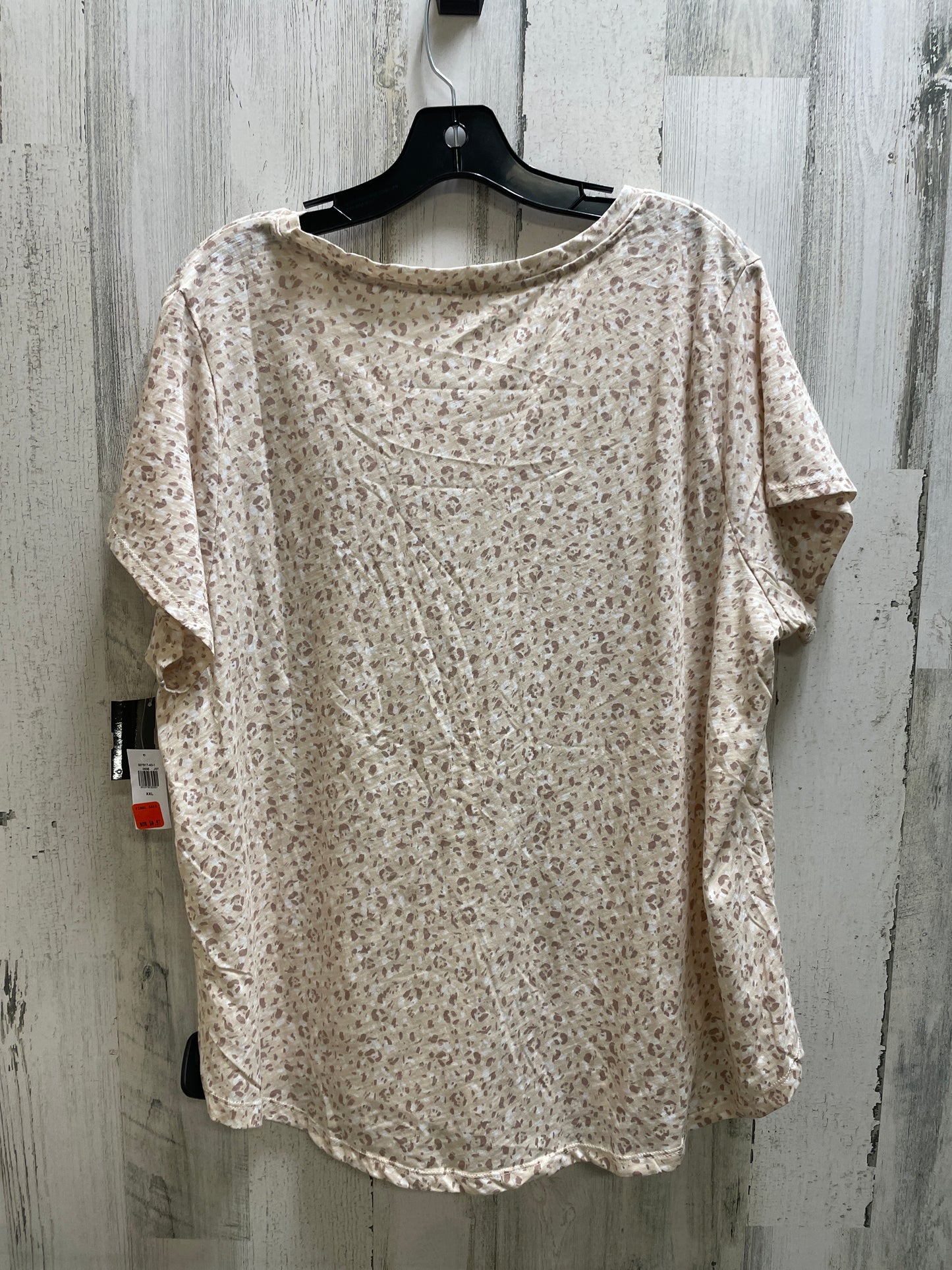 Top Short Sleeve By Old Navy In Tan, Size: 2x