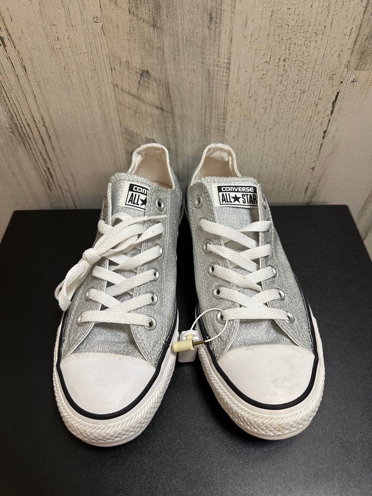 Silver Shoes Sneakers Converse, Size 8