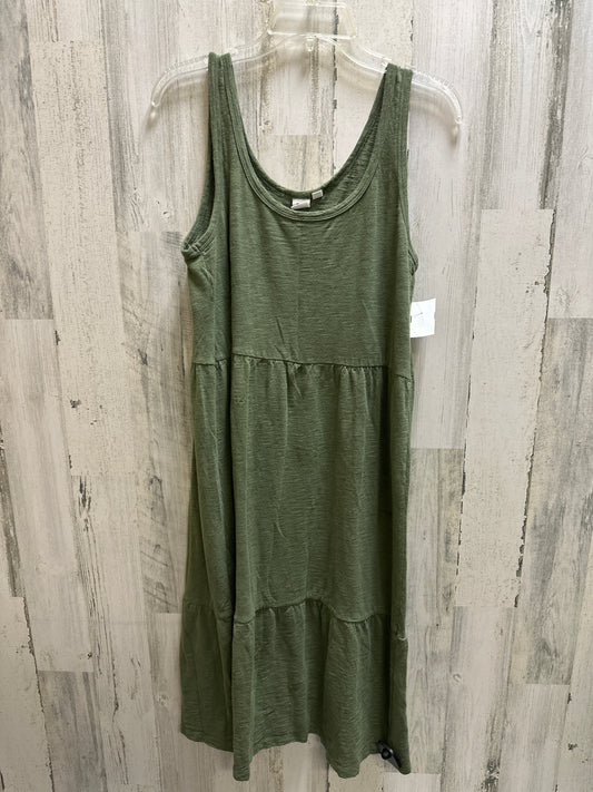 Green Dress Casual Midi Gap, Size Xs