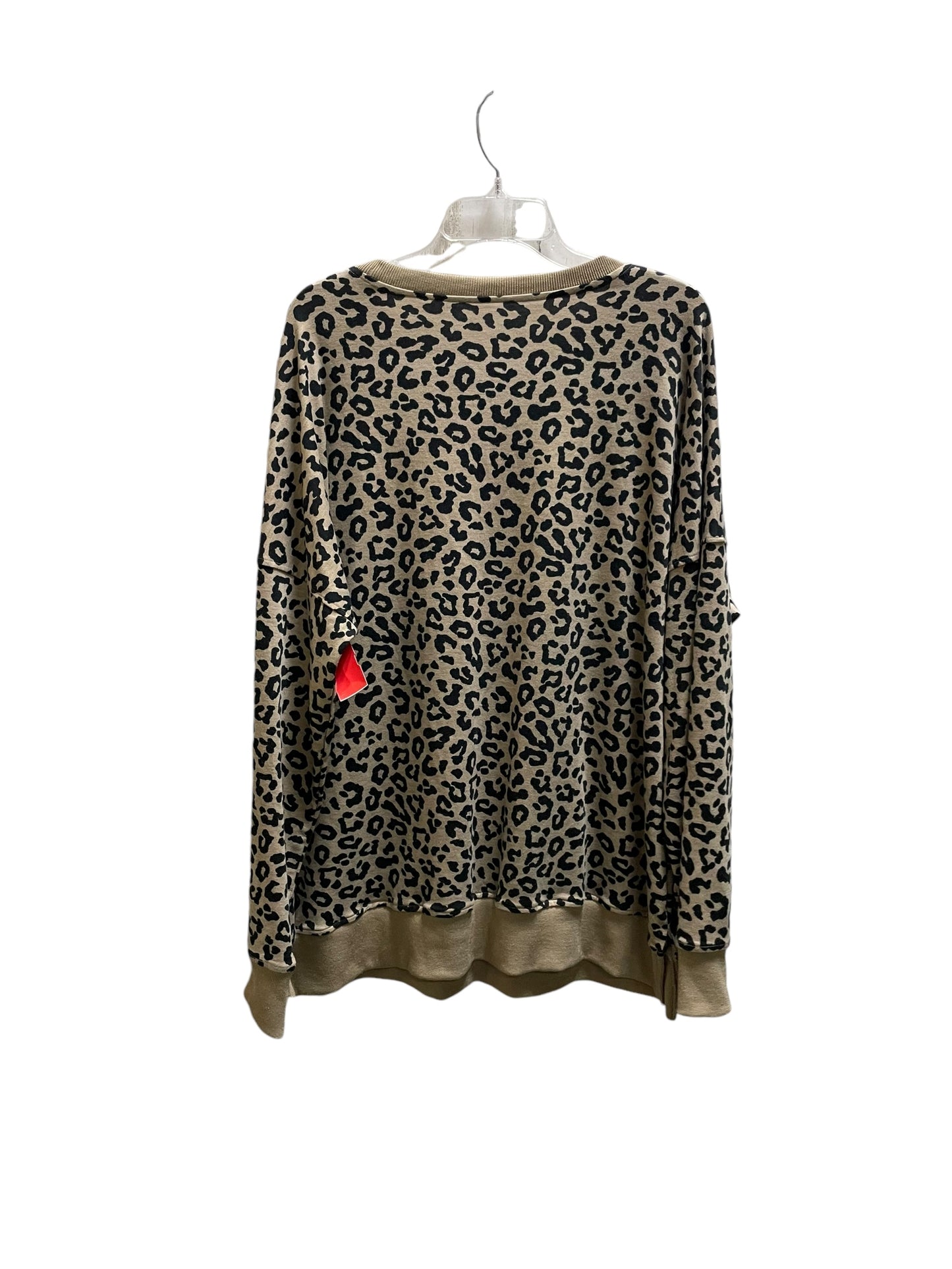 Top Long Sleeve By Clothes Mentor In Animal Print, Size: 2x