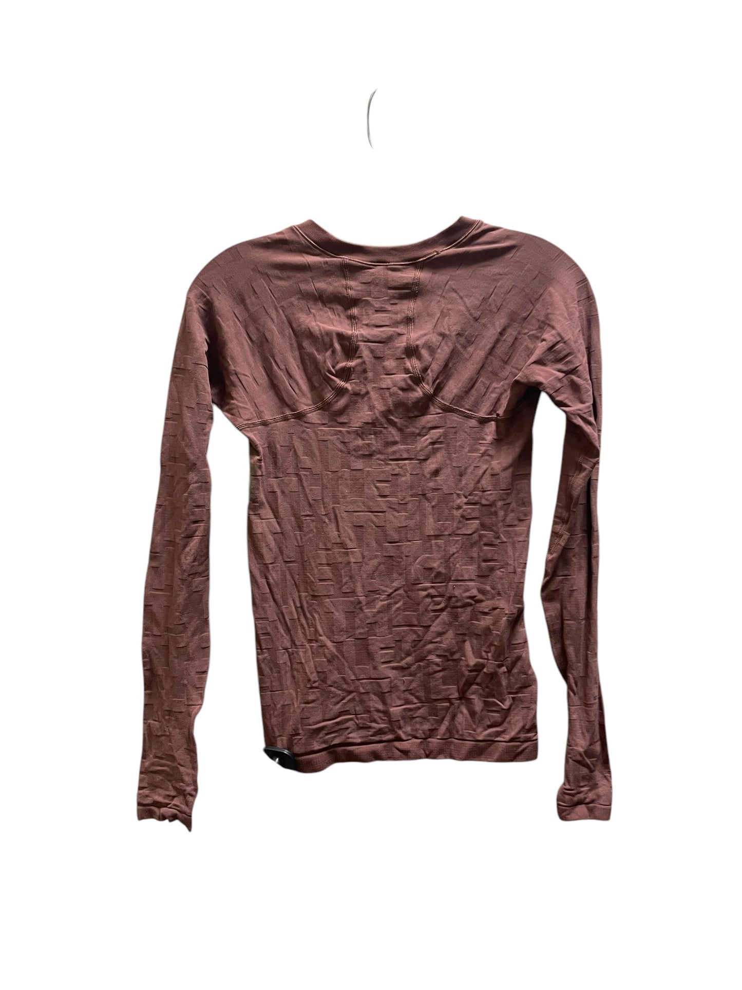 Athletic Top Long Sleeve Crewneck By Athleta In Brown, Size: Xs