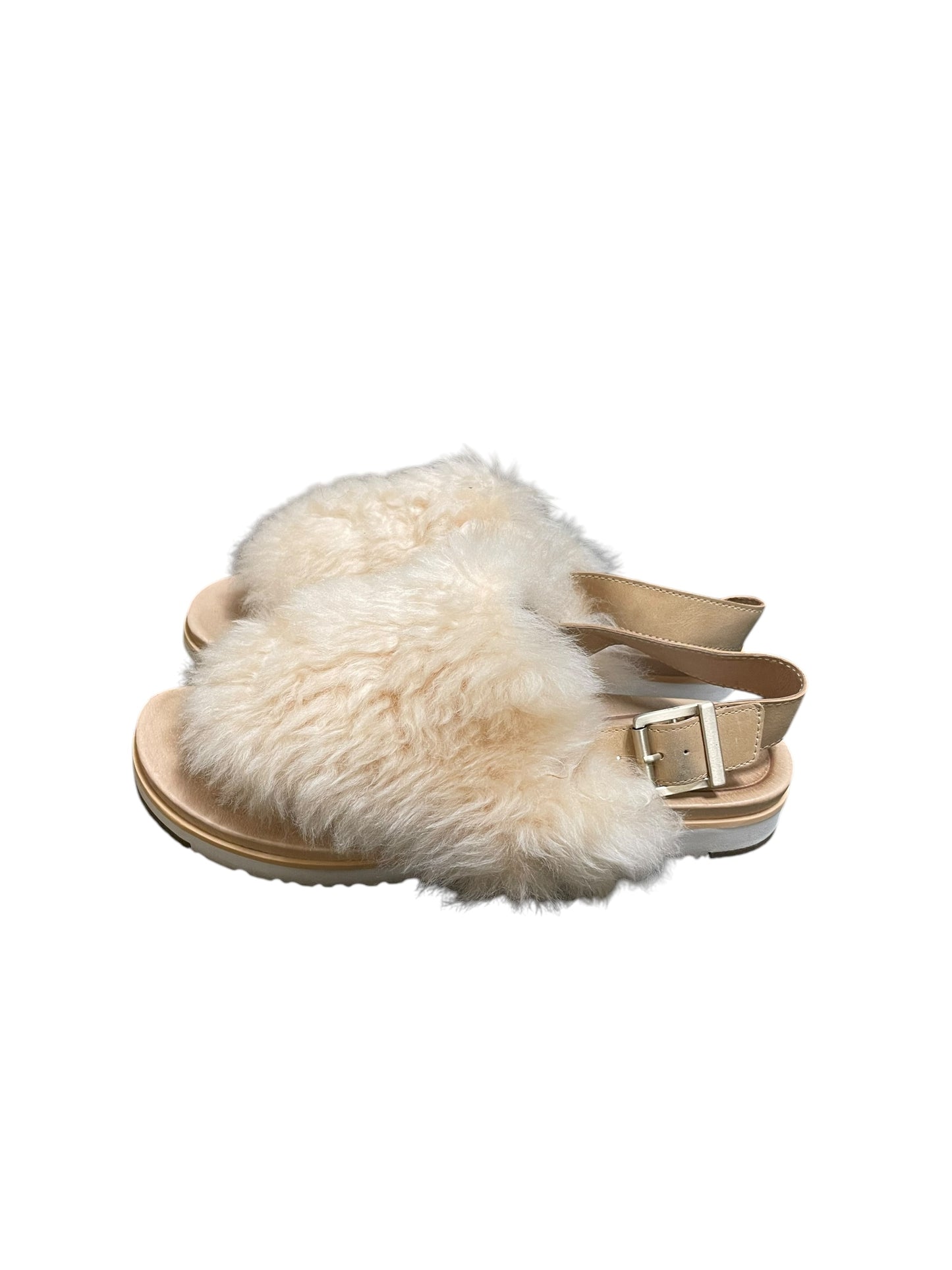 Sandals Designer By Ugg In Cream, Size: 11