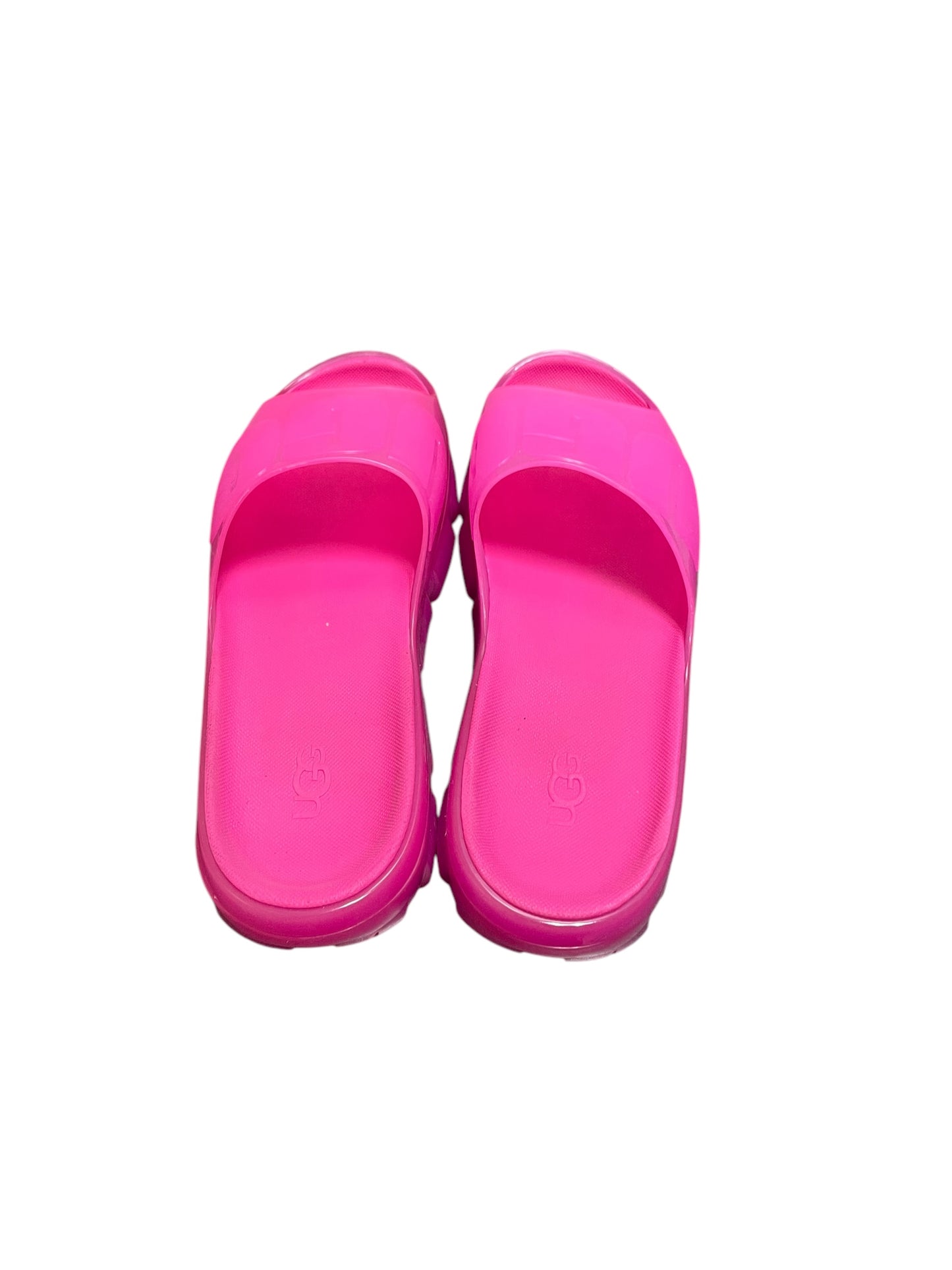 Sandals Designer By Ugg In Pink, Size: 10