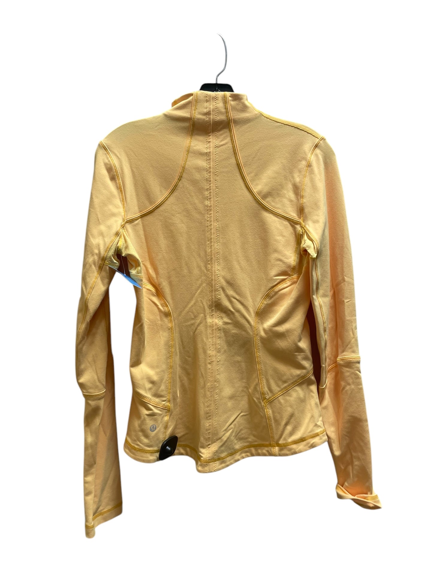 Athletic Jacket By Lululemon In Yellow, Size: 6