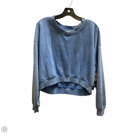 Sweatshirt Crewneck By Hippie Rose In Blue, Size: M
