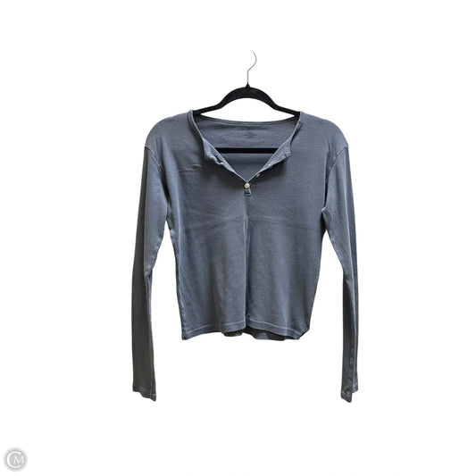 Top Long Sleeve By Brandy Melville In Blue, Size: S