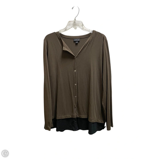 Top Long Sleeve By J. Jill In Brown, Size: L